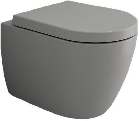 Чаша унитаза подвесного Bocchi Venezia 1295-006-0129 серая Чаша унитаза подвесного Bocchi Venezia 1295-006-0129 серая