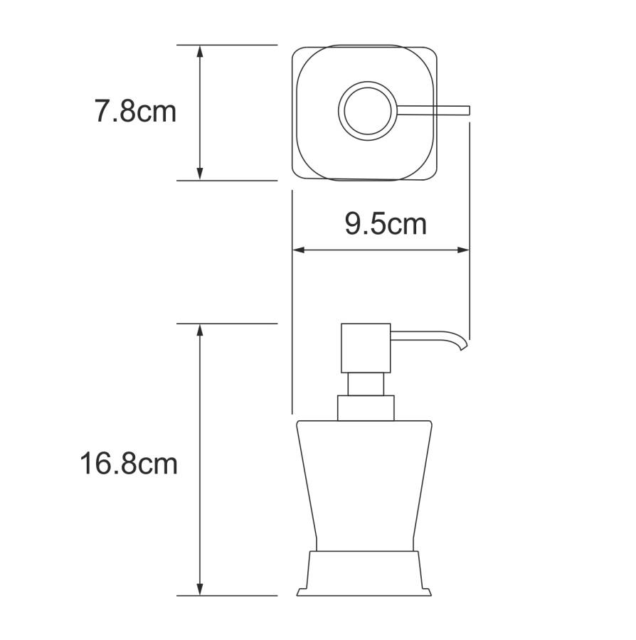 Amper K-5499BLACK Дозатор для жидкого мыла Amper K-5499BLACK Дозатор для жидкого мыла