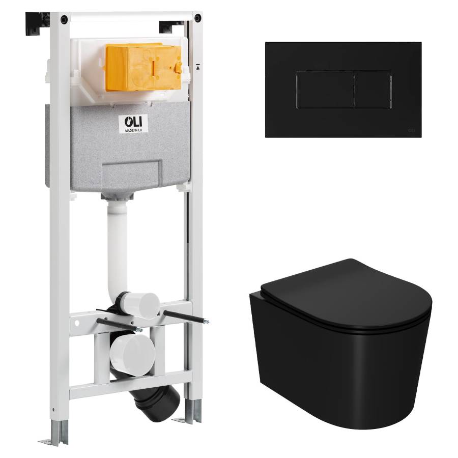 Сет: OLI 120 ECO Sanitarblock pneumatic+Панель KARISMA,черн.soft+Унитаз Point Веста, чёрн PN41701BM Сет: OLI 120 ECO Sanitarblock pneumatic+Панель KARISMA,черн.soft+Унитаз Point Веста, чёрн PN41701BM