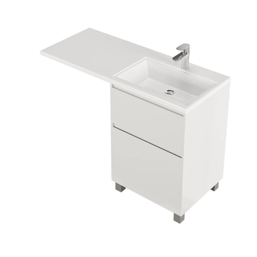 Тумба с раковиной напольная Creto Cafor White 120 правосторонняя Тумба с раковиной напольная Creto Cafor White 120 правосторонняя