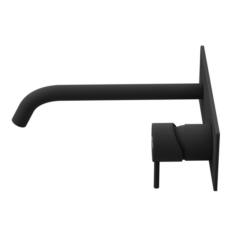 LEAF-BLI1-L-ST Смеситель для раковины встраиваемый, однорычажный, излив и ручка на единой площадке, длина излива 23 см, исполнение Satinox LEAF-BLI1-L-ST Смеситель для раковины встраиваемый, однорычажный, излив и ручка на единой площадке, длина излива 23 см, исполнение Satinox