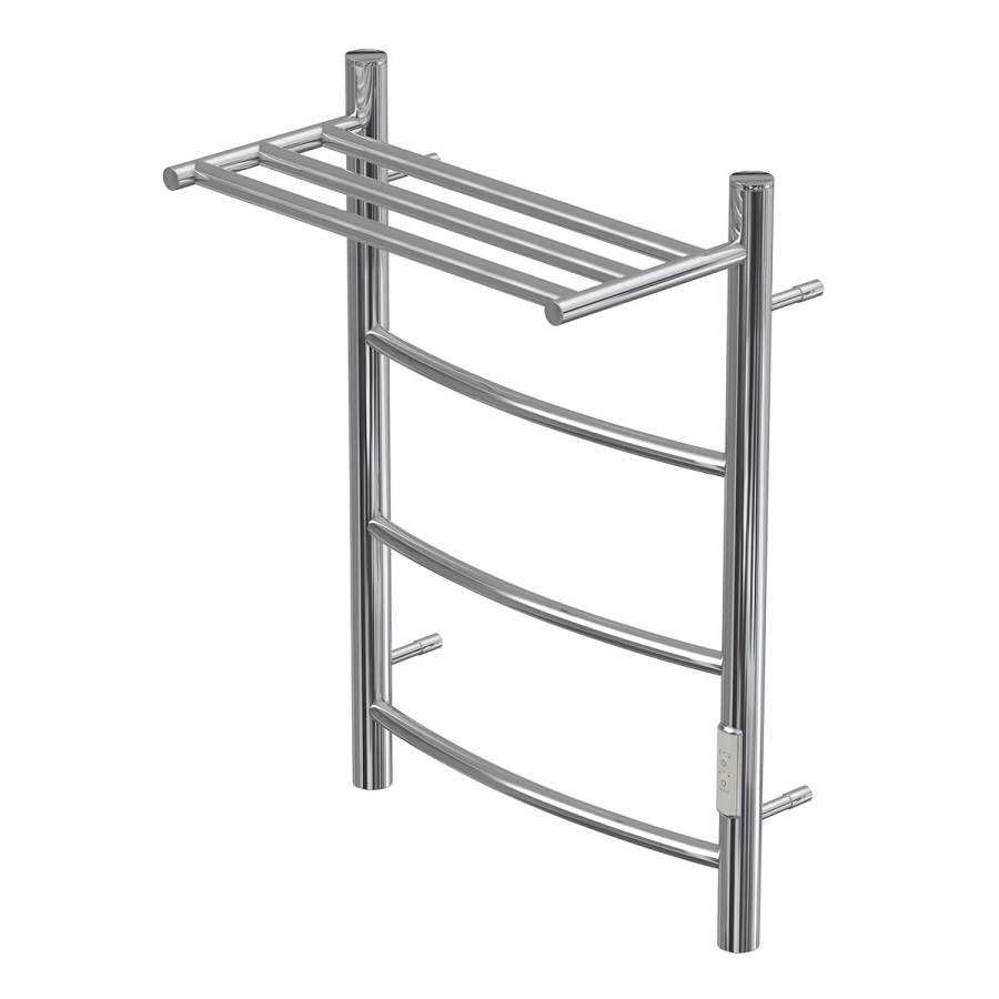 Полотенцесушитель электрический Point Афина PN04846P П3 400x600 с полкой, диммер справа, хром Полотенцесушитель электрический Point Афина PN04846P П3 400x600 с полкой, диммер справа, хром