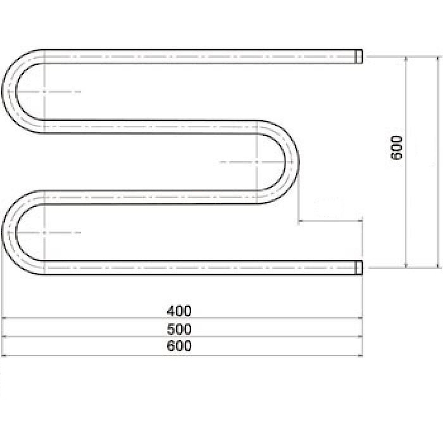 Полотенцесушитель М3/4" 60*60 с креплениями Полотенцесушитель М3/4" 60*60 с креплениями