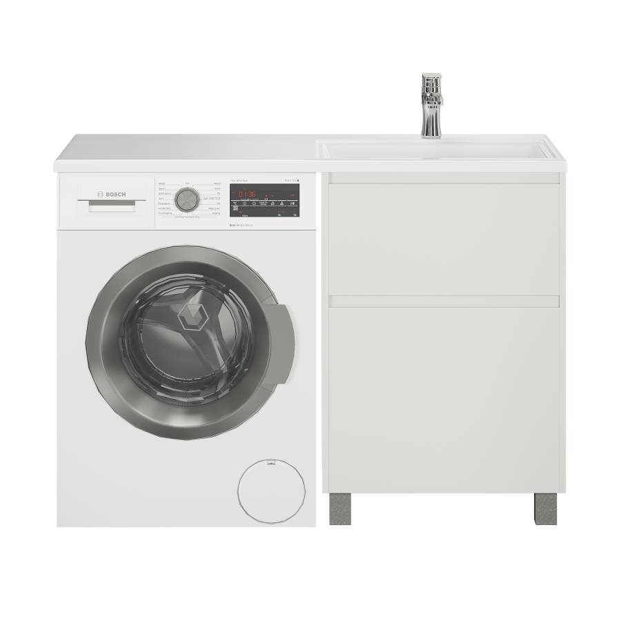 Тумба с раковиной напольная Creto Cafor White 120 правосторонняя Тумба с раковиной напольная Creto Cafor White 120 правосторонняя