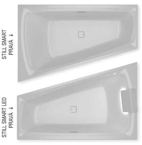 Акриловая ванна  STILL SMART 170x110 R RIHO FALL Акриловая ванна  STILL SMART 170x110 R RIHO FALL