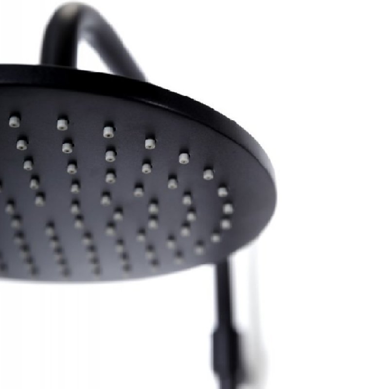 NAUTIC-CD-NOP Душевая колонна со смесителем для верхнего и ручного душа, исполнение черный матовый NAUTIC-CD-NOP Душевая колонна со смесителем для верхнего и ручного душа, исполнение черный матовый