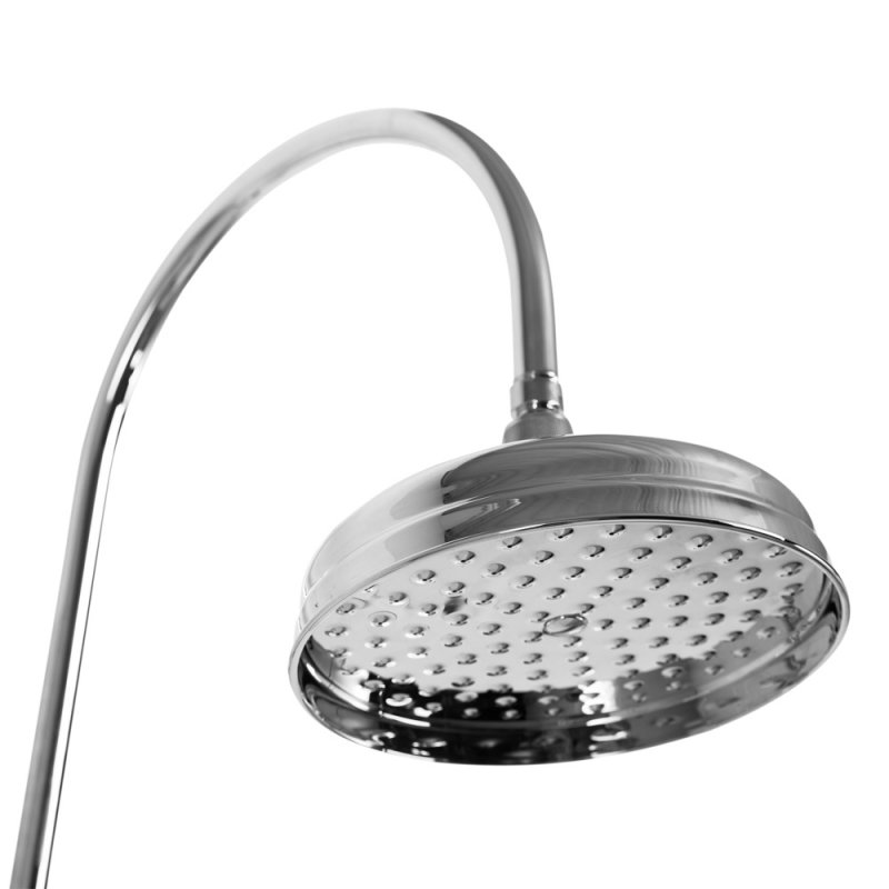 DIAMOND-CVD-01-Sw-N Душевая стойка со смесителем для ванны Исполнение: Хром, Ручки: Swarovski Nero  DIAMOND-CVD-01-Sw-N Душевая стойка со смесителем для ванны Исполнение: Хром, Ручки: Swarovski Nero