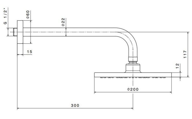Душевая лейка PIANO "тропический дождь" с кронштейном, хром глянец Душевая лейка PIANO "тропический дождь" с кронштейном, хром глянец