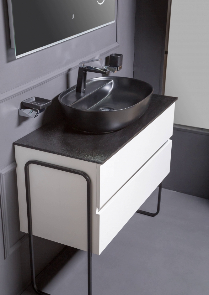 Столешница прямая черная 120 VALLESSI Столешница прямая черная 120 VALLESSI