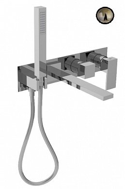 Встраиваемый смеситель для ванны и душа однорычажный Cezares UNIKA-VDM2-02