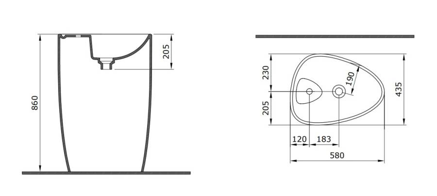 Раковина Allen Brau Infinity 43.5х58 4.21015.20 Раковина Allen Brau Infinity 43.5х58 4.21015.20