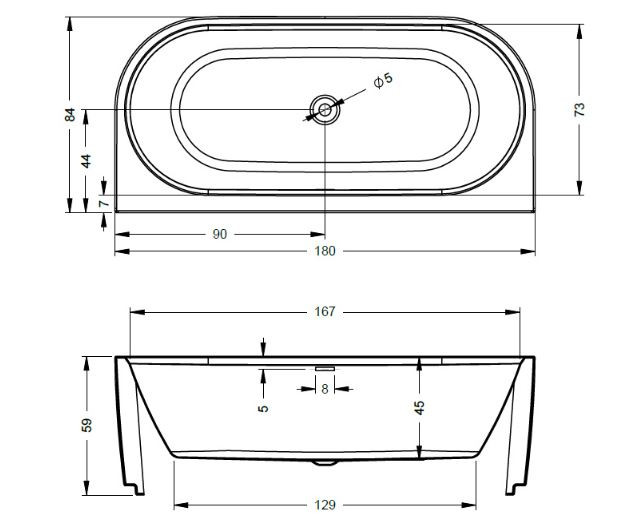 Акриловая ванна Riho Desire B2wvelvet 180 Акриловая ванна Riho Desire B2wvelvet 180