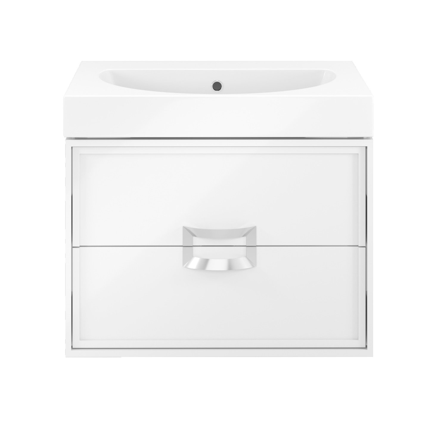 Тумба CANALETTO подвесная с ящиками 60, белая глянцевая Тумба CANALETTO подвесная с ящиками 60, белая глянцевая