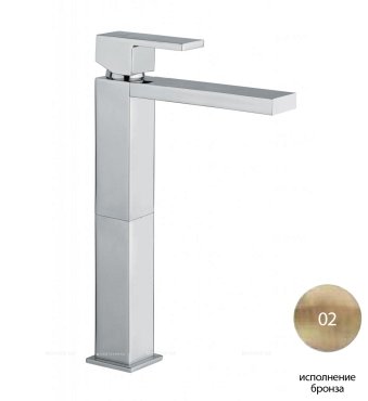 Смеситель для накладных раковин Cezares UNIKA-LC-02-W0