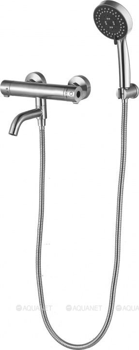 Смеситель для ванны с душем Aquanet Steel AF210-21TS Смеситель для ванны с душем Aquanet Steel AF210-21TS