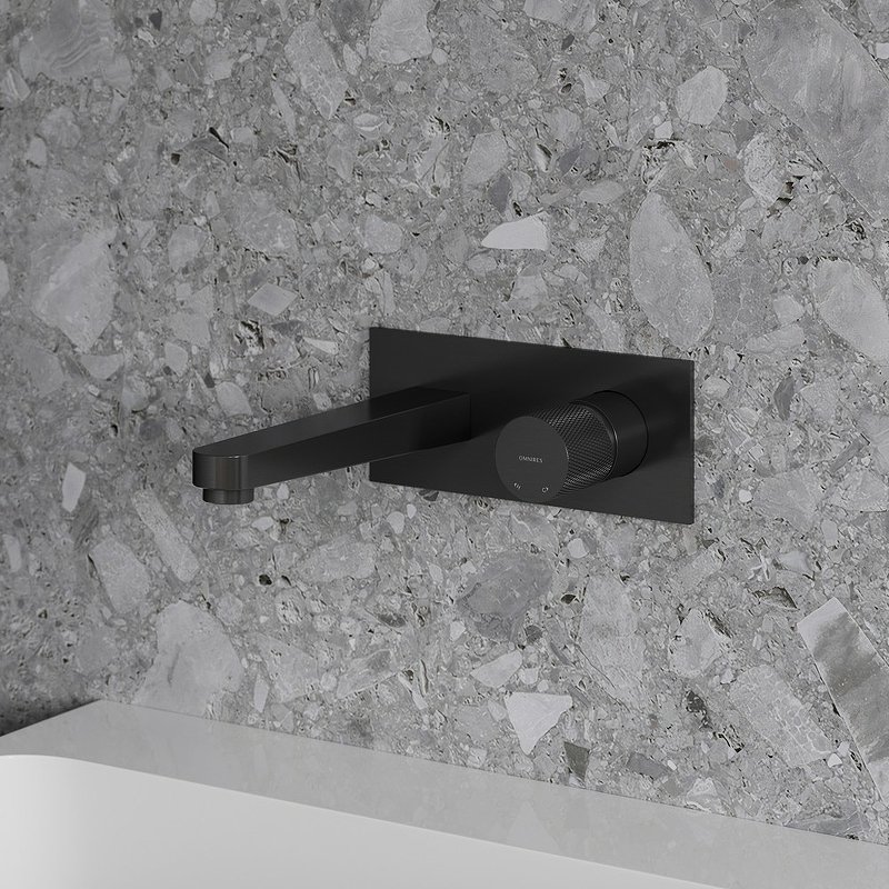 Смеситель для умывальника скрытого монтажа OMNIRES CONTOUR CT8015AT (антрацит) Смеситель для умывальника скрытого монтажа OMNIRES CONTOUR CT8015AT (антрацит)