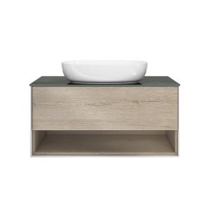 Тумба PLAZA Modern подвесная 80 дуб орегон 1 ящик + полка PLB.MN.80.1\OAK.O Тумба PLAZA Modern подвесная 80 дуб орегон 1 ящик + полка PLB.MN.80.1\OAK.O