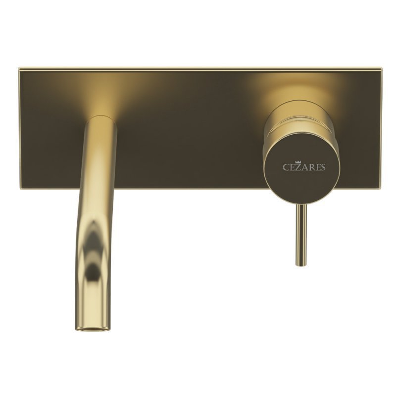 LEAF-BLI1-L-ST Смеситель для раковины встраиваемый, однорычажный, излив и ручка на единой площадке, длина излива 23 см, исполнение Satinox LEAF-BLI1-L-ST Смеситель для раковины встраиваемый, однорычажный, излив и ручка на единой площадке, длина излива 23 см, исполнение Satinox