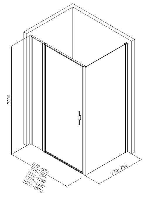 Душевой уголок Allen Brau Priority 160x80 3.31037.00 + 3.31040.00 хром Душевой уголок Allen Brau Priority 160x80 3.31037.00 + 3.31040.00 хром