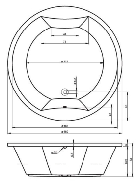 Акриловая ванна Riho Colorado 180x180 Акриловая ванна Riho Colorado 180x180