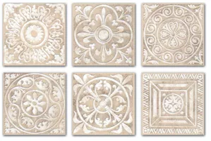 Вставка Сонет A1294\SG1550 бежевый  4,7х4,7, шт