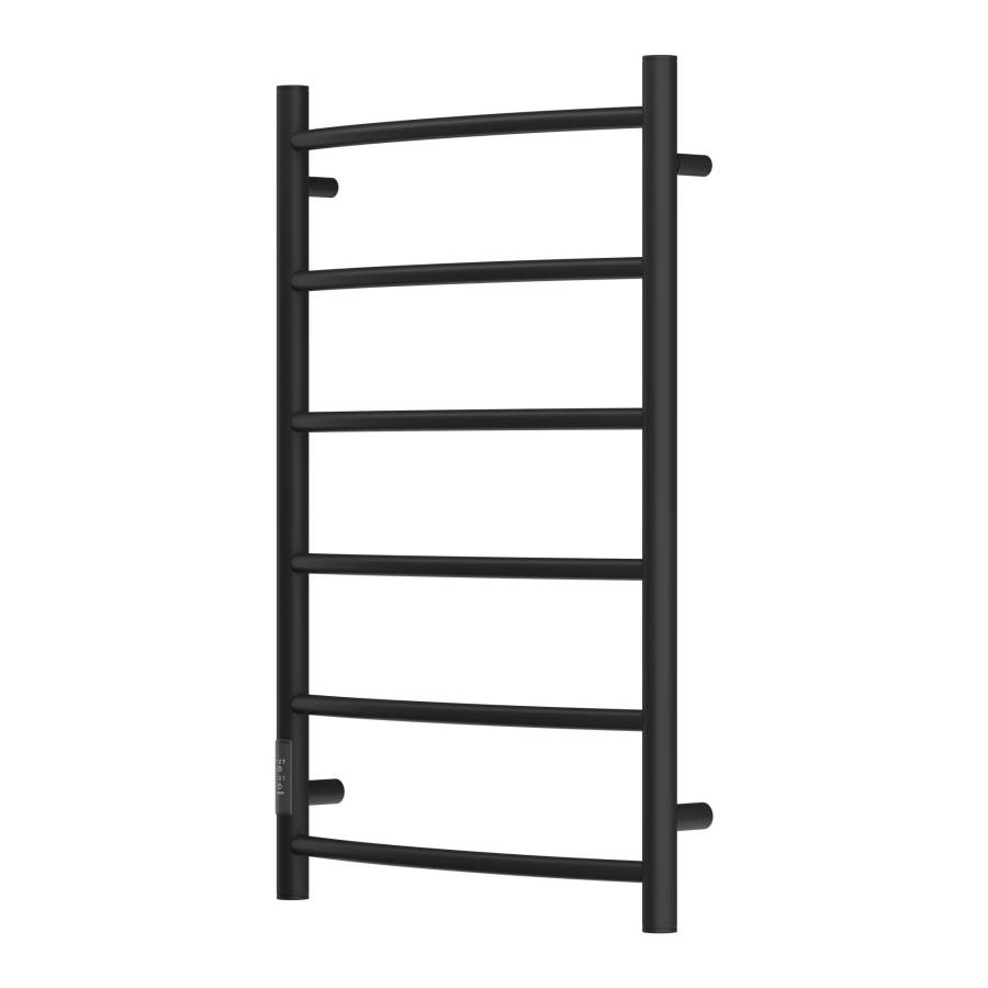 Полотенцесушитель электрический Point Афина PN04758B П6 500x800 диммер слева, черный Полотенцесушитель электрический Point Афина PN04758B П6 500x800 диммер слева, черный