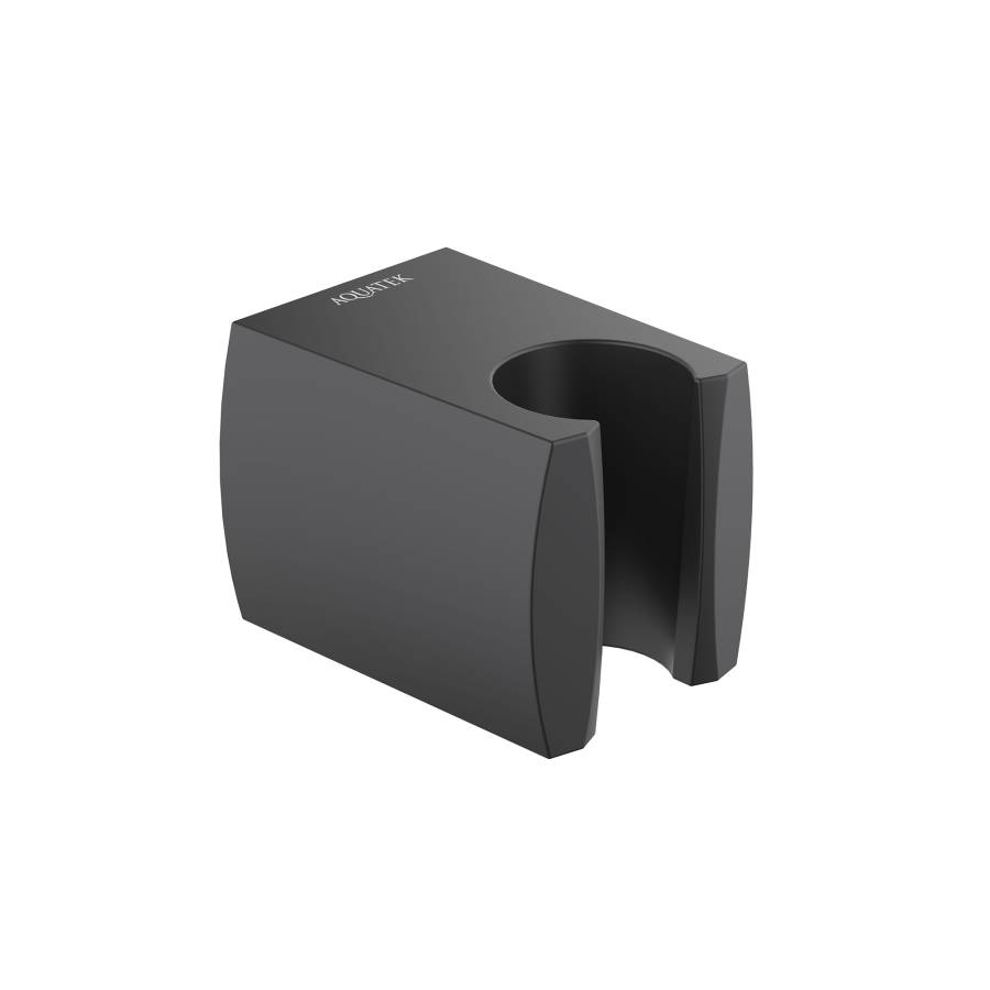 Держатель ручного душа AQUATEK, матовый черный AQ2403MB Держатель ручного душа AQUATEK, матовый черный AQ2403MB