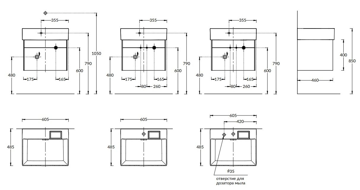 Тумба LOGICA подвесная 2 ящика 60 см, стальной серый LO.60.2\ST Тумба LOGICA подвесная 2 ящика 60 см, стальной серый LO.60.2\ST