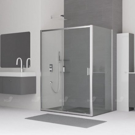Душевой уголок RGW CL-48 32094803-011 130 х 100 см, дверь раздвижная, стекло прозрачное, профиль хром Душевой уголок RGW CL-48 32094803-011 130 х 100 см, дверь раздвижная, стекло прозрачное, профиль хром