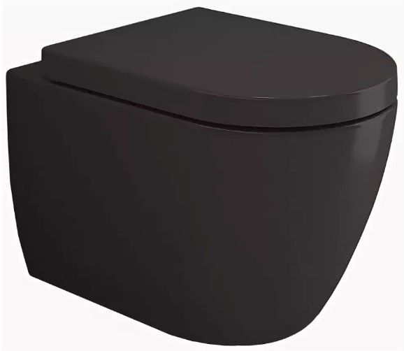 Чаша унитаза подвесного Bocchi Venezia 1295-004-0129 черная матовая Чаша унитаза подвесного Bocchi Venezia 1295-004-0129 черная матовая