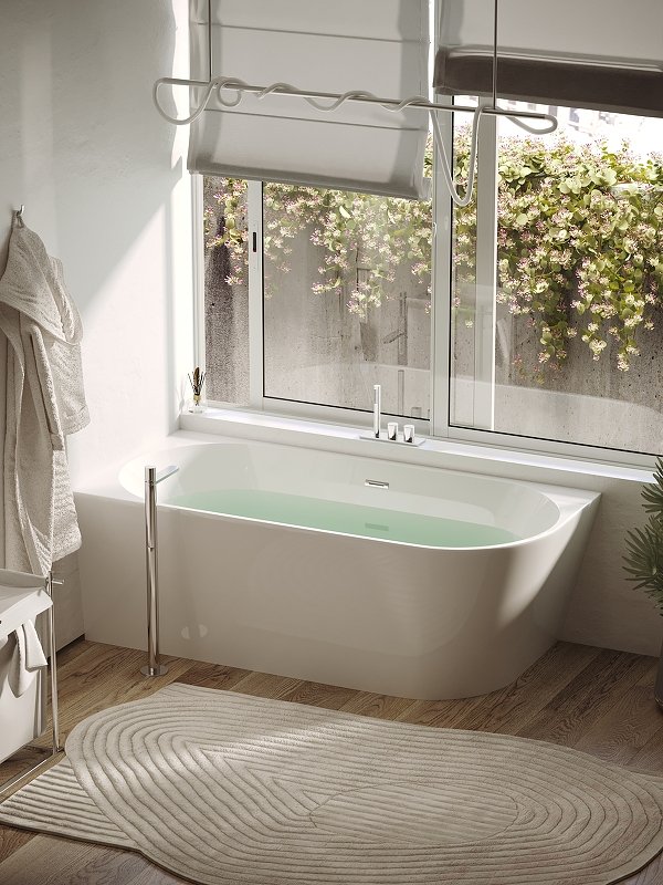 Ванна Veneto L  акриловая отдельностоящая пристенная угловая, арт. FB11 Ванна Veneto L  акриловая отдельностоящая пристенная угловая, арт. FB11