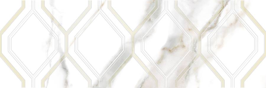 Декор Beryl белый 25х75,шт Декор Beryl белый 25х75,шт