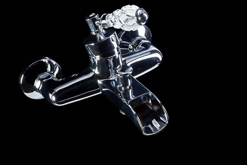 Смеситель для ванны VOGUE CRYSTAL, хром_Комплект Смеситель для ванны VOGUE CRYSTAL, хром_Комплект