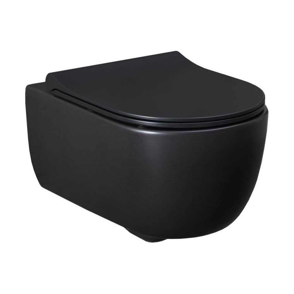 Чаша подвесного унитаза Allen Brau Priority 4.31001.31 черный матовый Чаша подвесного унитаза Allen Brau Priority 4.31001.31 черный матовый