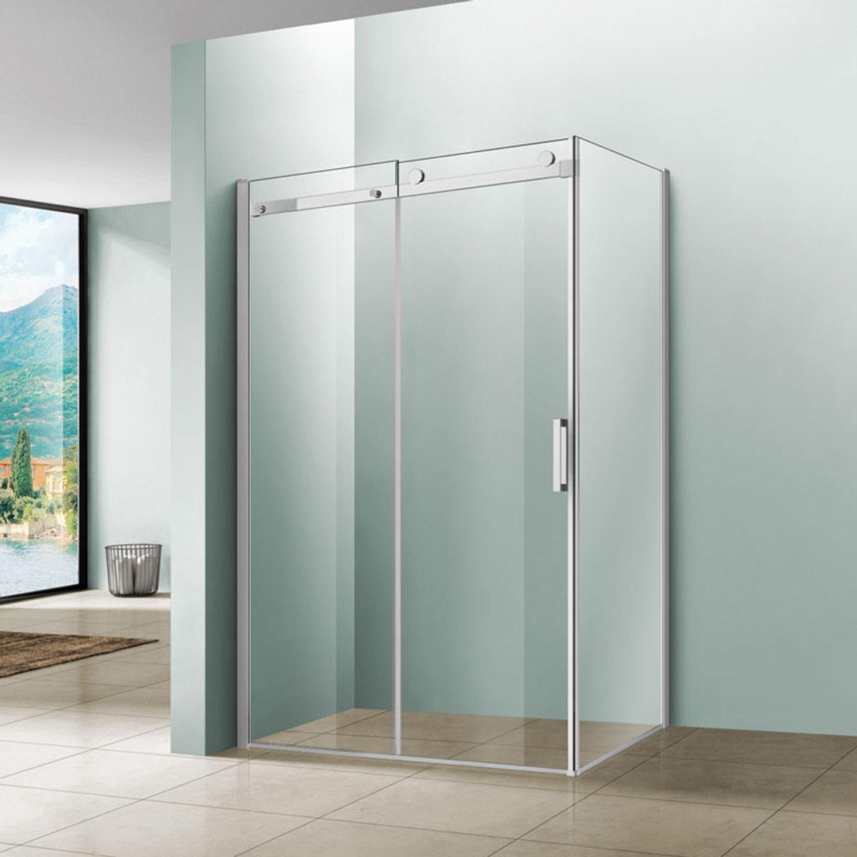 Душевой уголок Como VSR-1C8013CL, 1300*800, хром, стекло прозрачное Душевой уголок Como VSR-1C8013CL, 1300*800, хром, стекло прозрачное