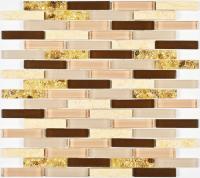 Мозаика стеклянная с камнем Shell Stone (чип 8*15*73) 300*300(11шт.-0.99м2), м2 Мозаика стеклянная с камнем Shell Stone (чип 8*15*73) 300*300(11шт.-0.99м2), м2