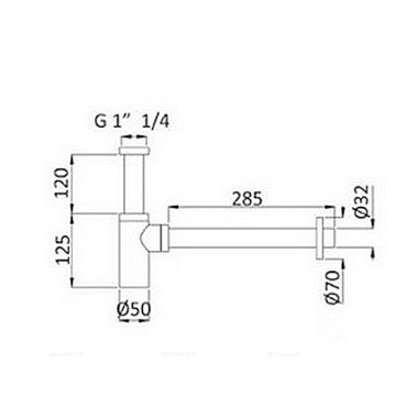 CZR-B-SMT-BIO Сифон под раковину, исполнение белый матовый