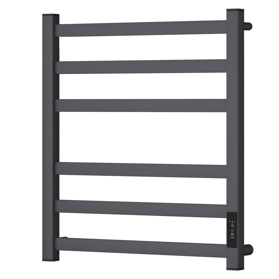 Полотенцесушитель электрический Point Меркурий PN83856GR П6 500x600, диммер справа, графит премиум Полотенцесушитель электрический Point Меркурий PN83856GR П6 500x600, диммер справа, графит премиум