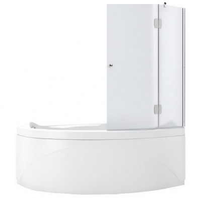 Шторка для ванны Aquanet AQ2 R, узорчатое стекло