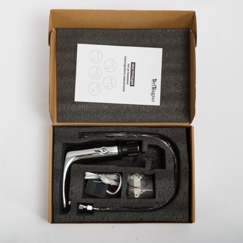 Электронный смеситель для раковины, хром ACQUA-ELV-CRM Электронный смеситель для раковины, хром ACQUA-ELV-CRM