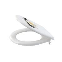Alcaplast Сидение для унитаза Softclose белое с цветком A604 FLOWER Alcaplast Сидение для унитаза Softclose белое с цветком A604 FLOWER