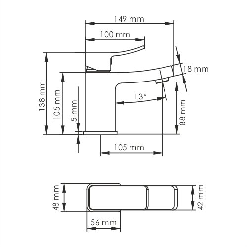 Раковина Bronze De Luxe 40х40 1063 Раковина Bronze De Luxe 40х40 1063