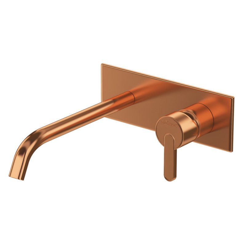 LEAF-BLI1-SR Смеситель для раковины встраиваемый однорычажный, на единой площадке Исполнение: Sunrise  LEAF-BLI1-SR Смеситель для раковины встраиваемый однорычажный, на единой площадке Исполнение: Sunrise