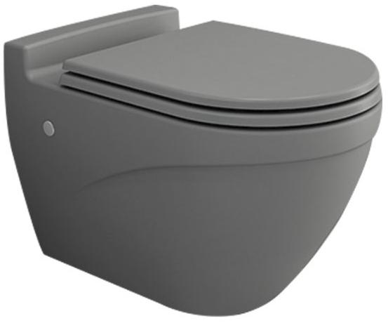 Чаша унитаза подвесного Bocchi Taormina Arch 1012-006-0129 серая Чаша унитаза подвесного Bocchi Taormina Arch 1012-006-0129 серая