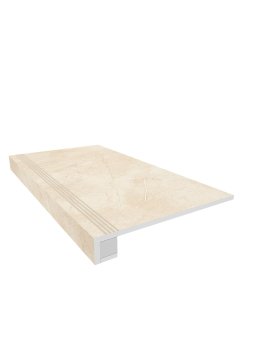 Комплект (Ступень MA02 (33x120) непол. (прямоугол. бортик) с насечками + Подступенок (14,5x120)) Комплект (Ступень MA02 (33x120) непол. (прямоугол. бортик) с насечками + Подступенок (14,5x120))