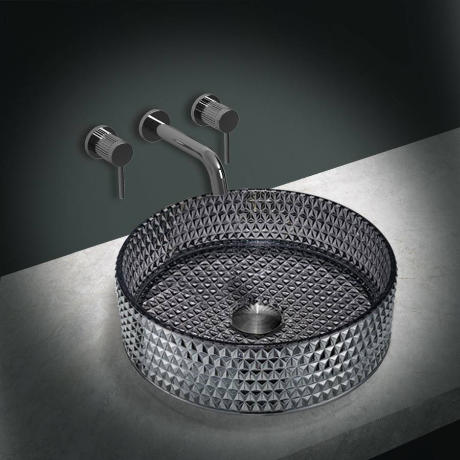 Раковина стеклянная Vincea VBS-5GL03, 400*400*125, накладная, цвет черный Раковина стеклянная Vincea VBS-5GL03, 400*400*125, накладная, цвет черный