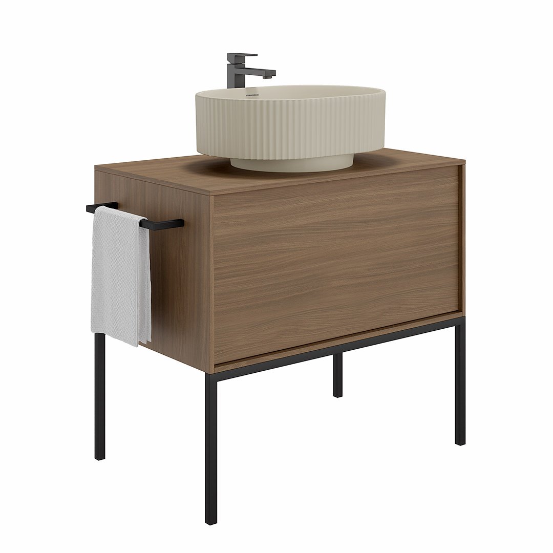 Тумба ATOLLO напольная,подвесная с ящиком 80, деревянная AT.80\WD Тумба ATOLLO напольная,подвесная с ящиком 80, деревянная AT.80\WD