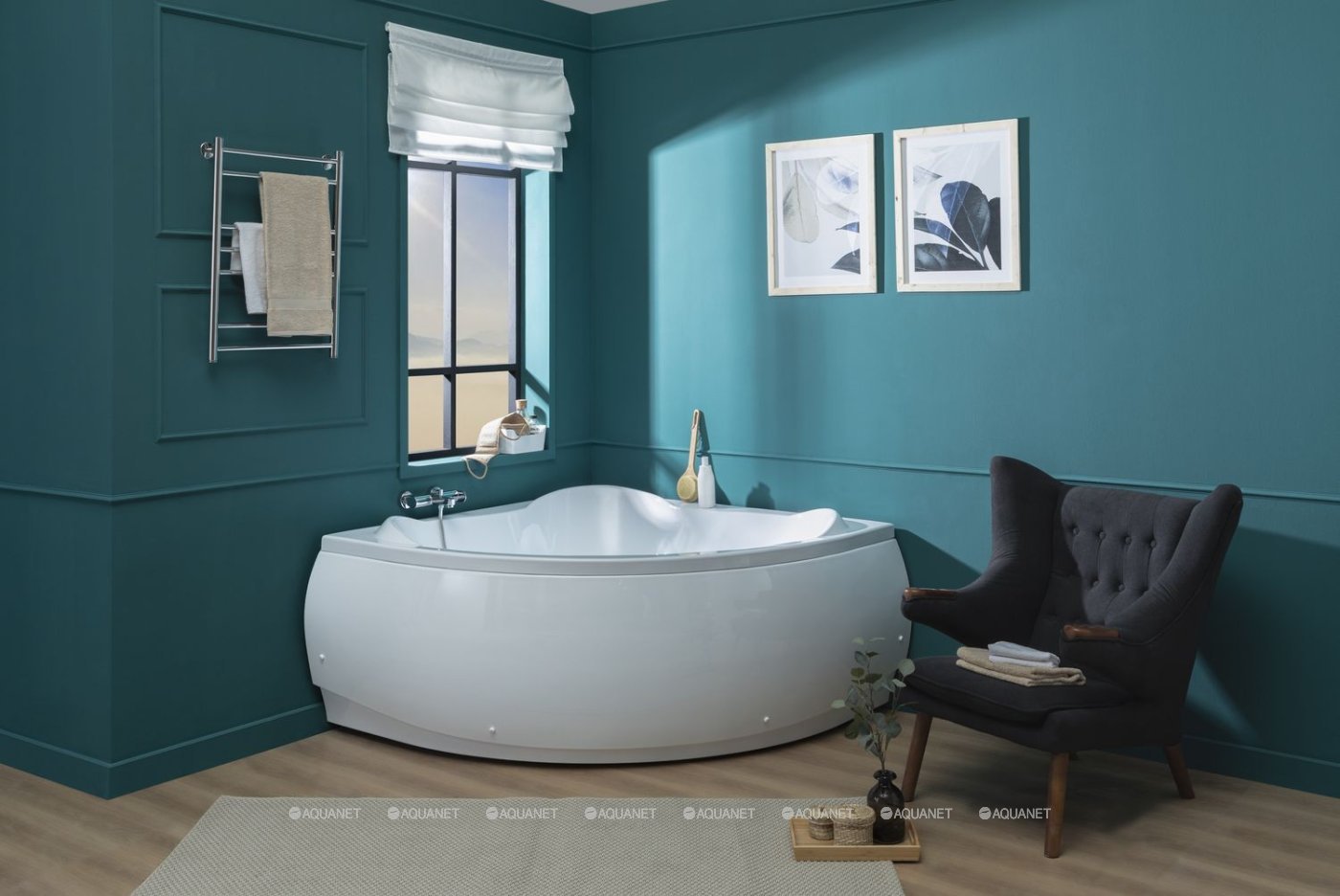 Акриловая ванна Aquanet Malta 150х150 204003 Акриловая ванна Aquanet Malta 150х150 204003