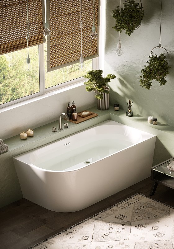 Ванна Veneto R  акриловая отдельностоящая пристенная угловая, арт. FB12 Ванна Veneto R  акриловая отдельностоящая пристенная угловая, арт. FB12