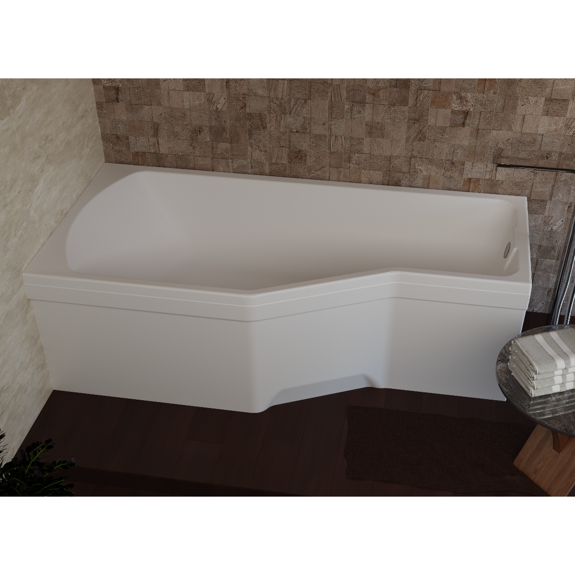 Акриловая ванна 1Marka Convey 150х75 L 01кон1575л Акриловая ванна 1Marka Convey 150х75 L 01кон1575л